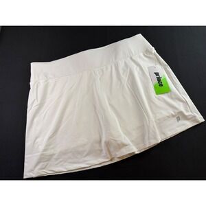 Prince Womens White Tennis Skort Athletic Golf Skirt with Inner Shorts NWT
